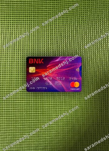 South Korea BNK bank mastercard photolook front